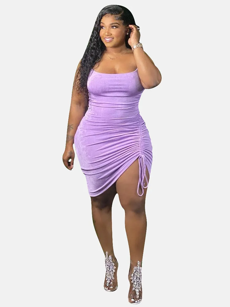 Spaghetti Strap Bodycon Midi Dress