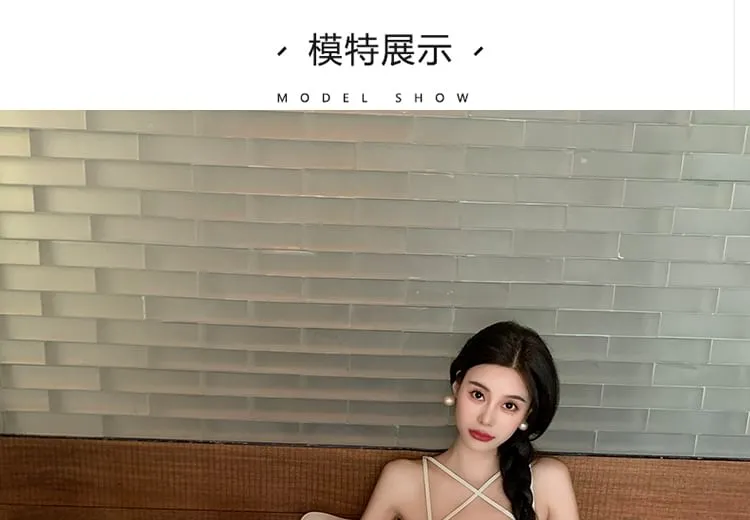 Spaghetti Strap Midi A-Line Eyelet Lace Dress