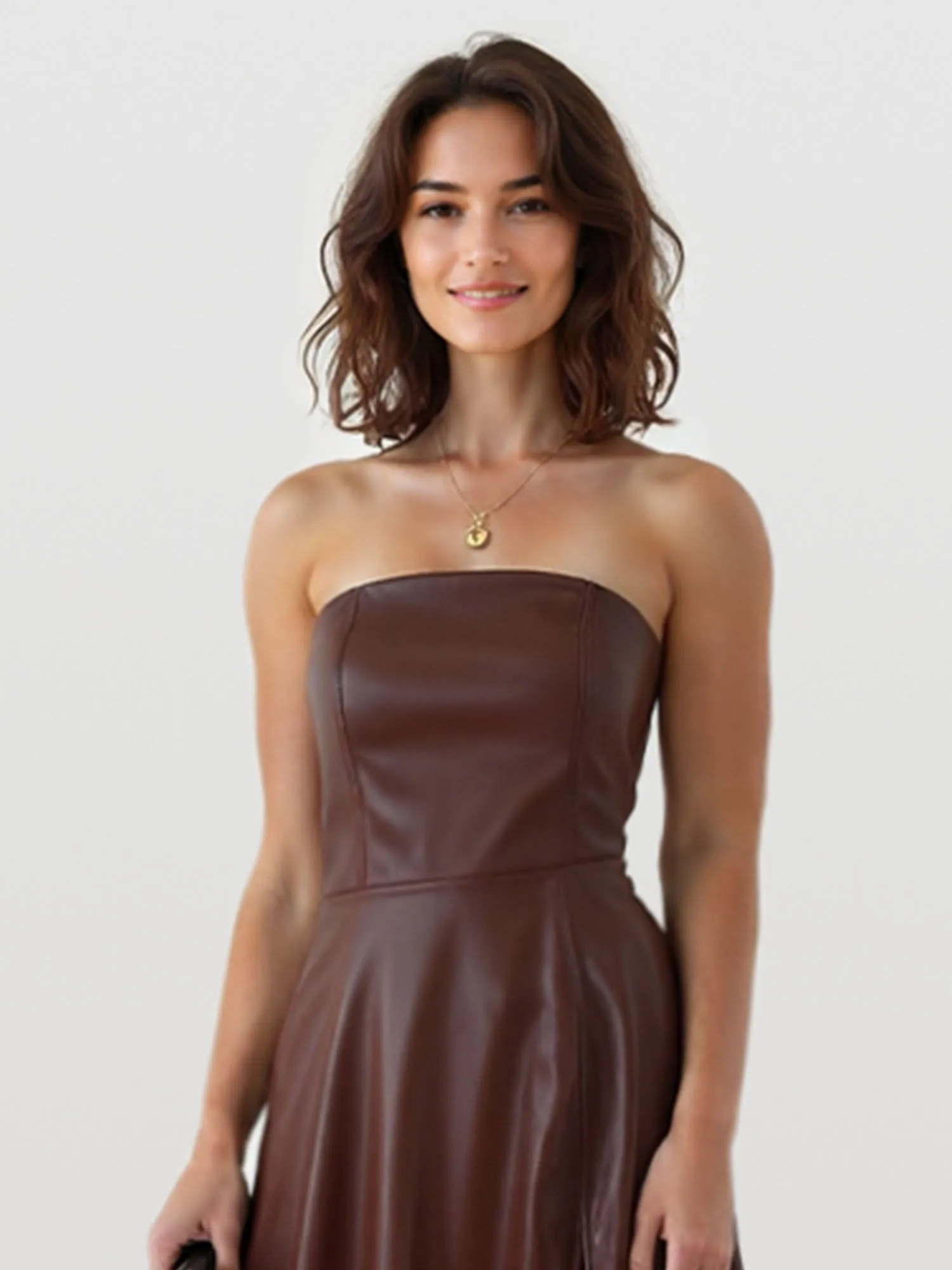 Spaghetti Strap Slit Midi Dress