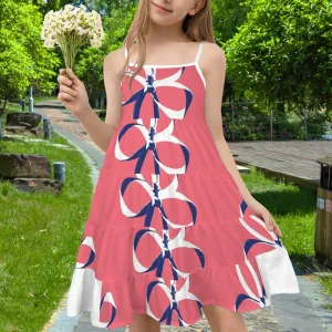 Spaghetti Strap Tiered Girls Dress