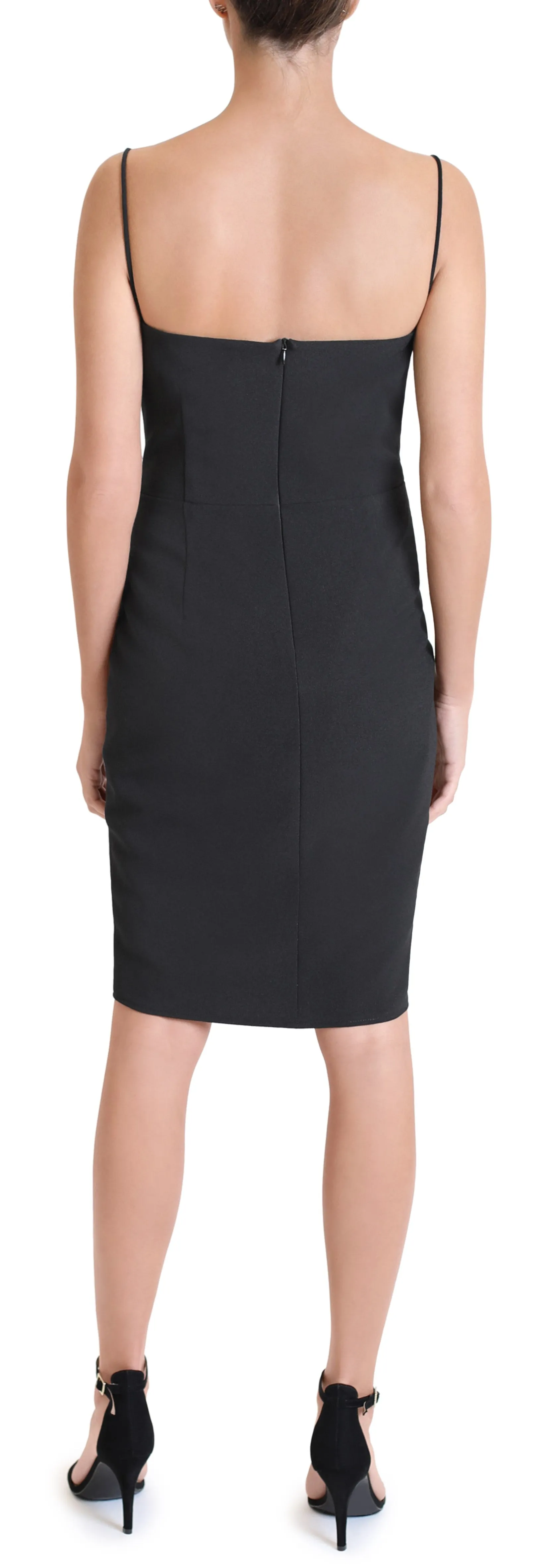 Spaghetti Strap Tulip Hem Short Dress