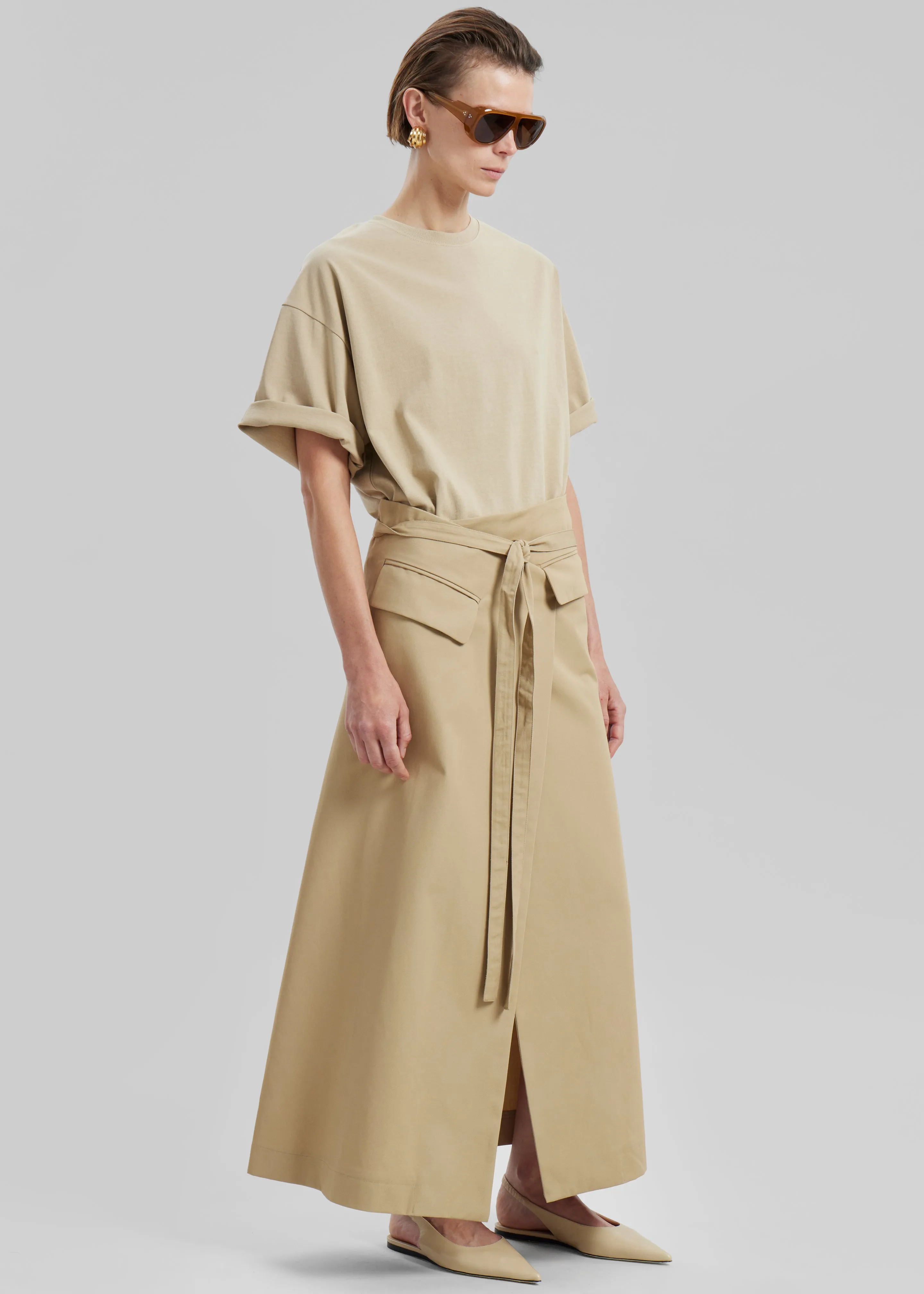 Sportmax Deserto Skirt - Beige
