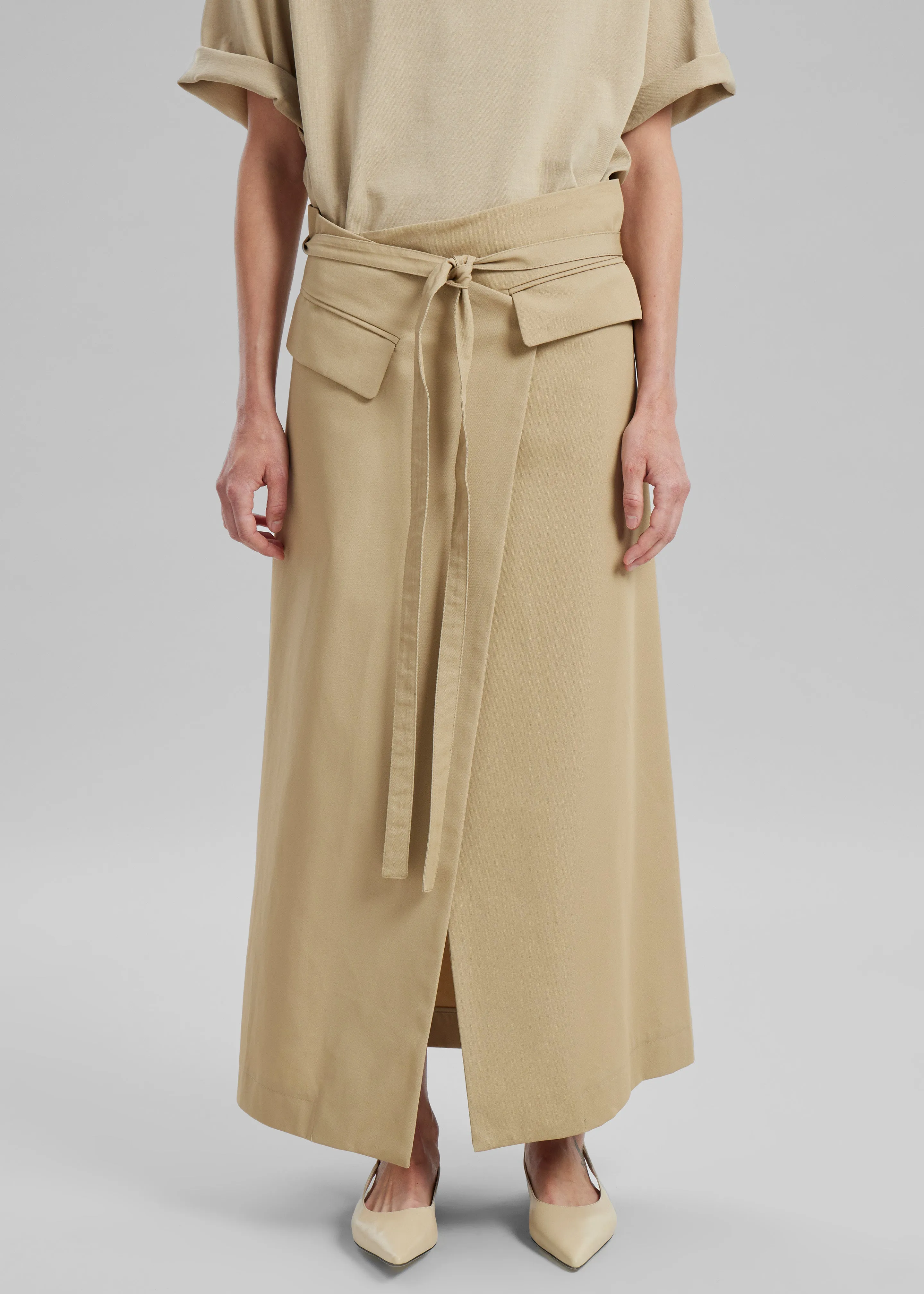 Sportmax Deserto Skirt - Beige