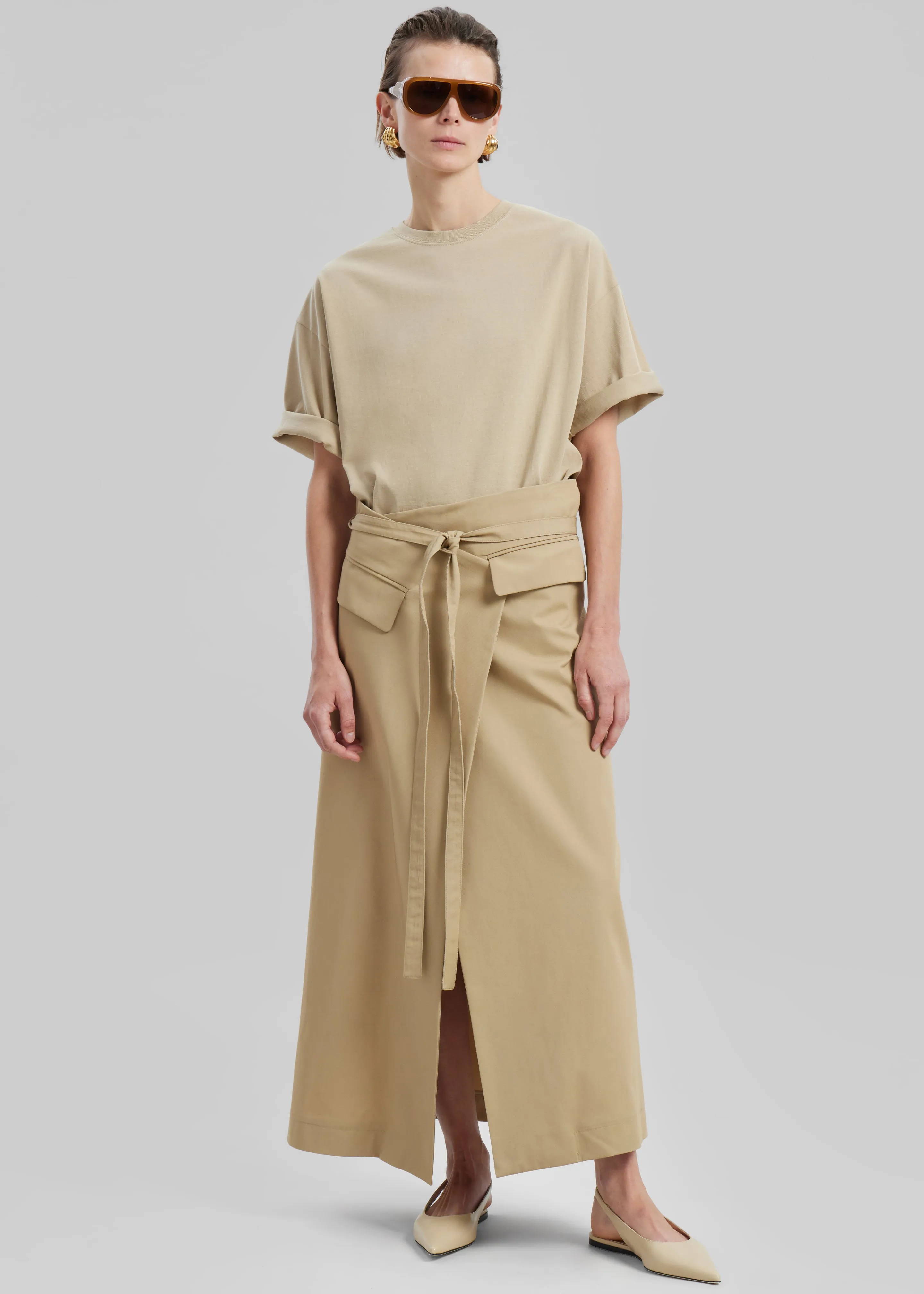 Sportmax Deserto Skirt - Beige