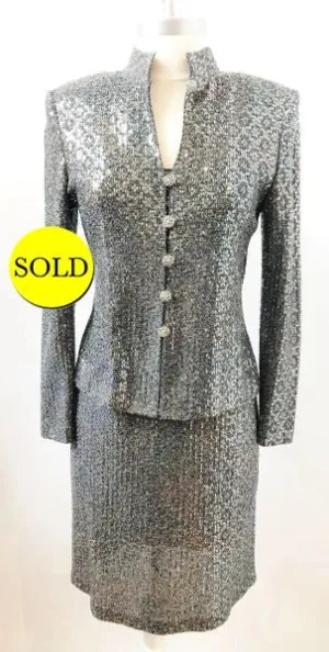 St. John Couture Dress Set Size 2