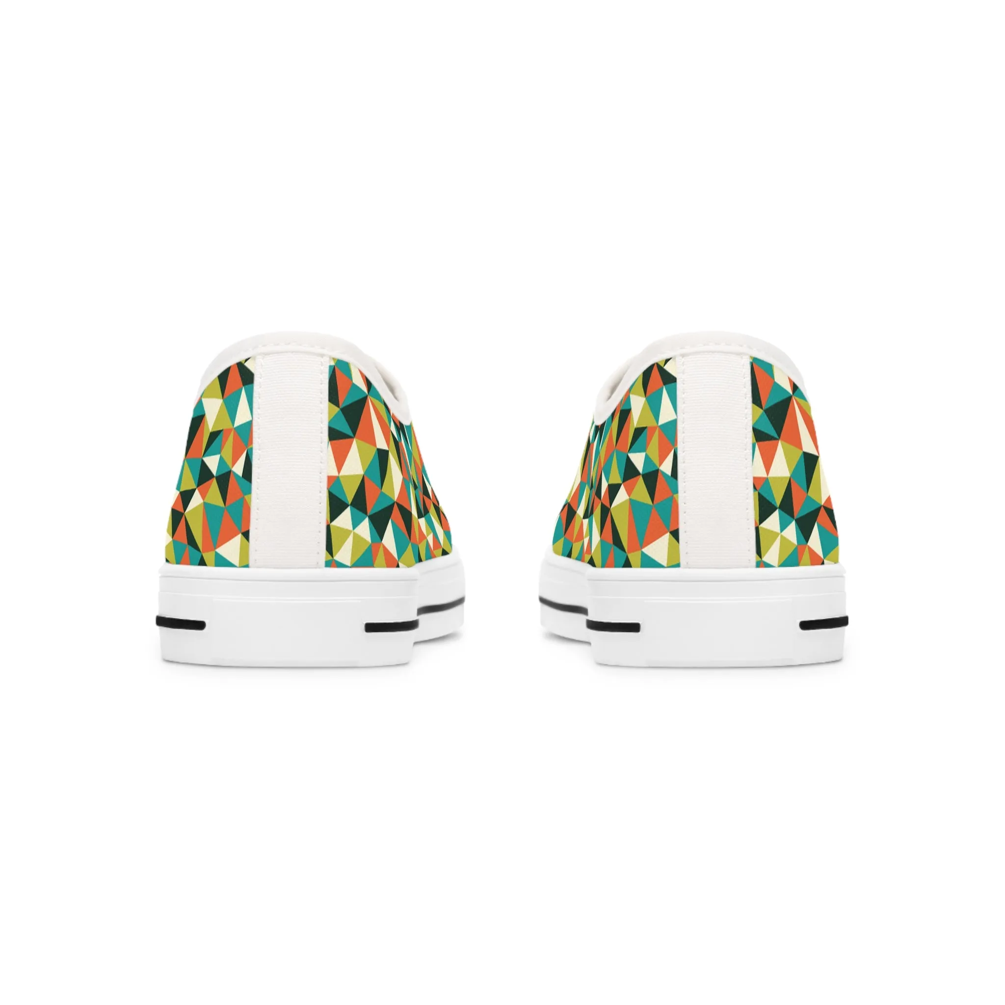 Stained Glass Mosaic Women's Low Top Sneakers Shoes
