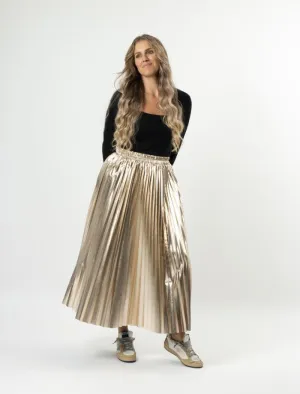 Stella   Gemma Casete Skirt | Gold