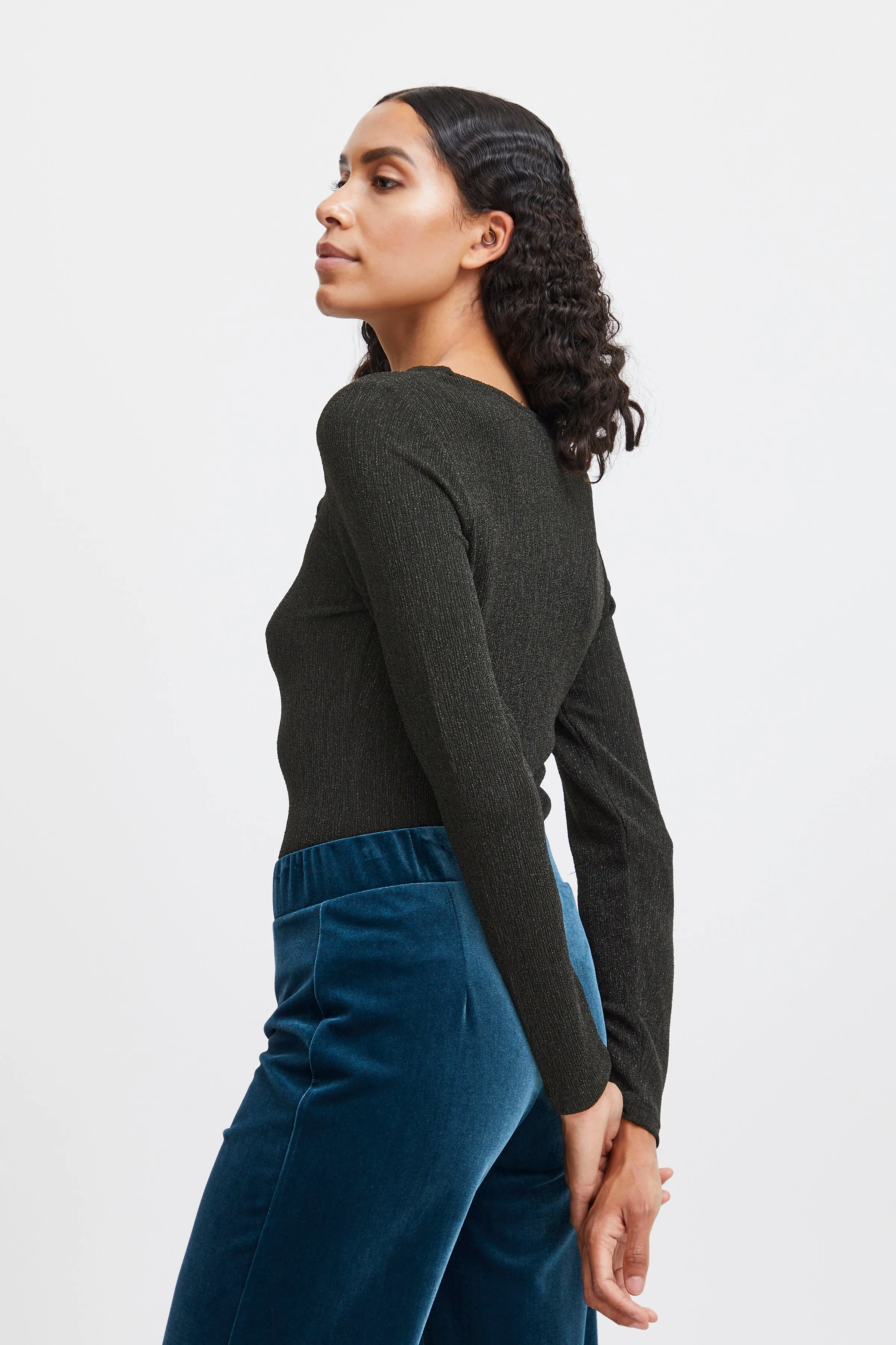 Stily Long Sleeve Top Black