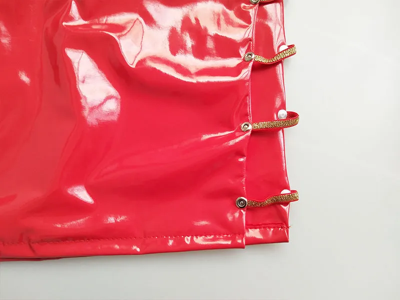Strap Eyelet Strap PU Dress Spring and Summer Women's Bag Hip