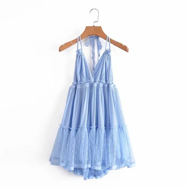 Summer Halter Boho Beach Dress