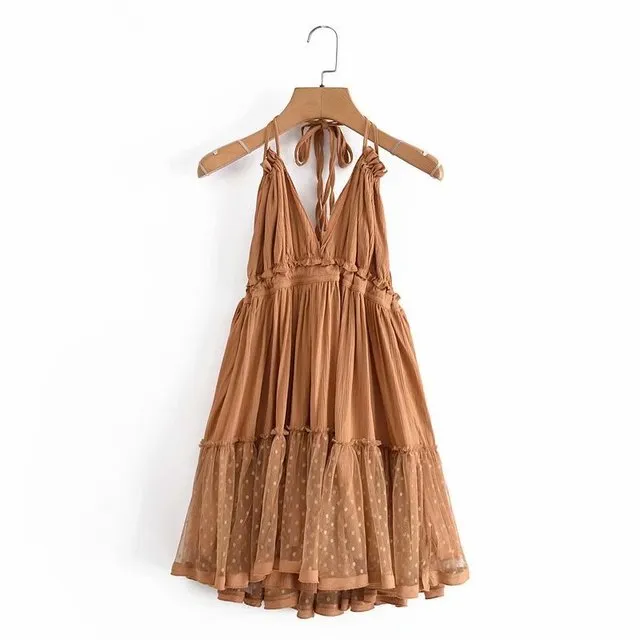 Summer Halter Boho Beach Dress