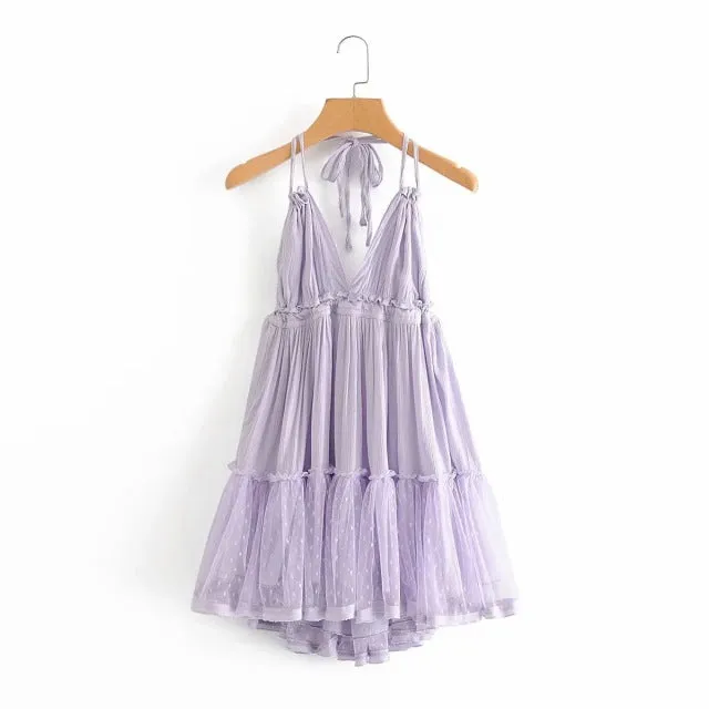 Summer Halter Boho Beach Dress