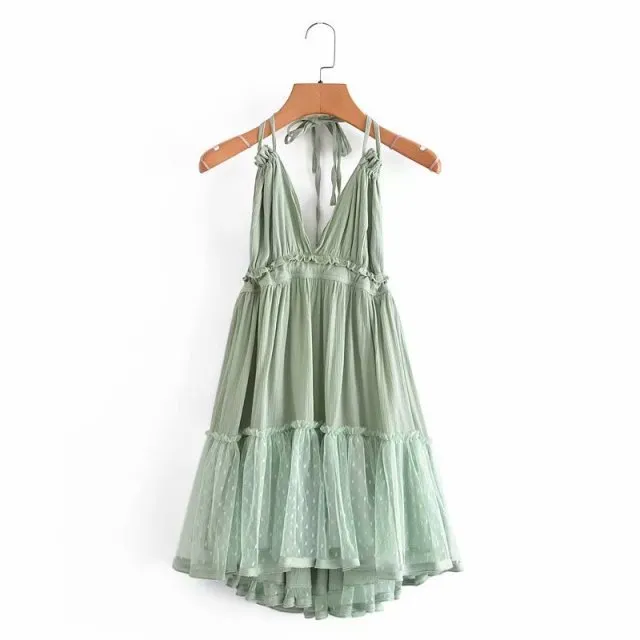 Summer Halter Boho Beach Dress