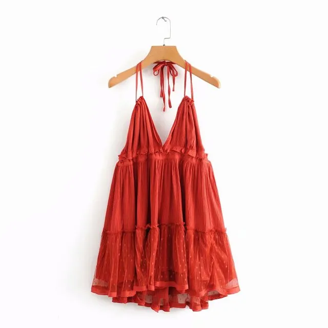 Summer Halter Boho Beach Dress