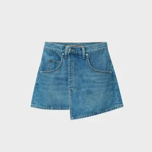 T by Alexander Wang Deconstructed Wrapped Skirt - Blue