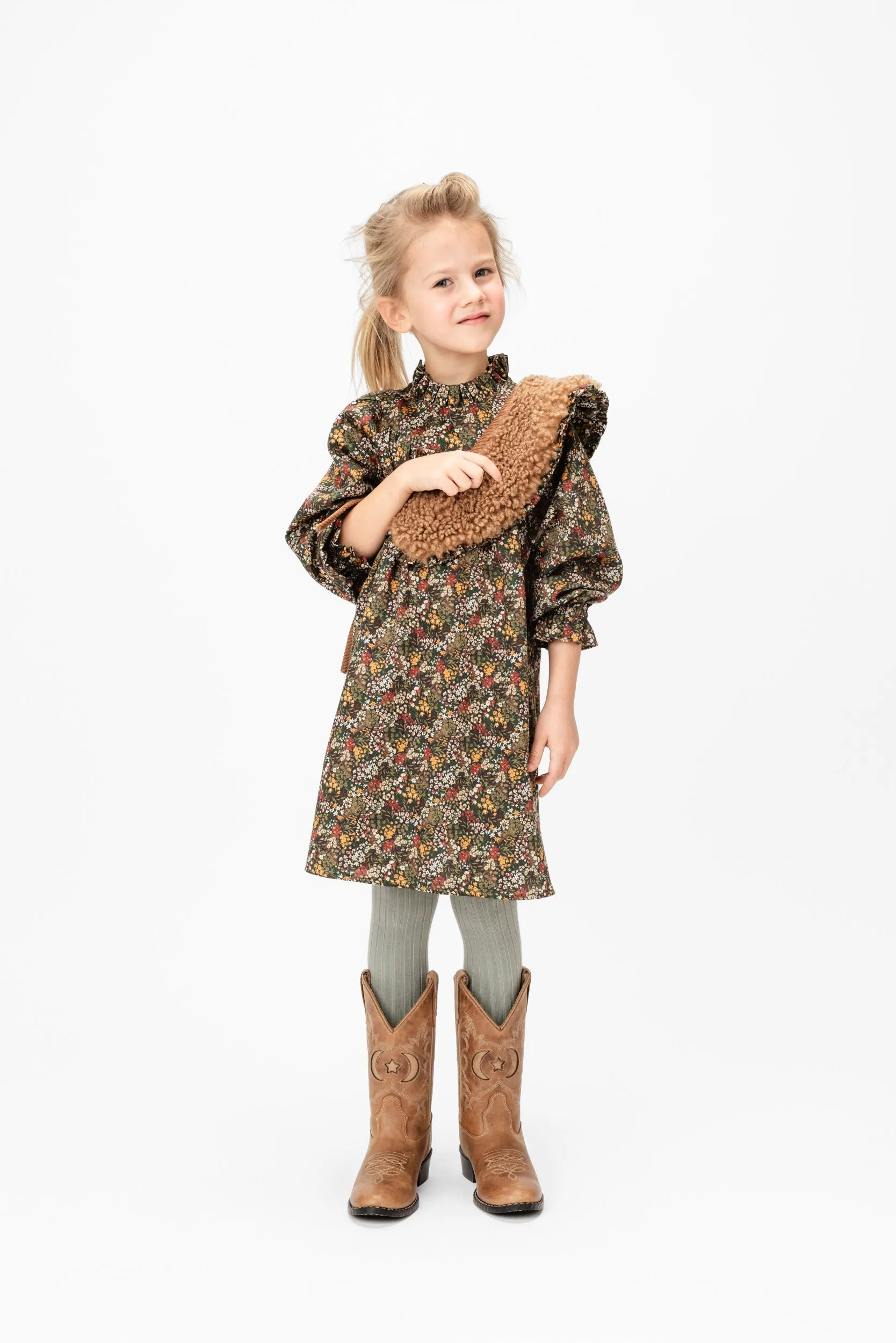 Teddy Collar Bonbon Ivy, Brown