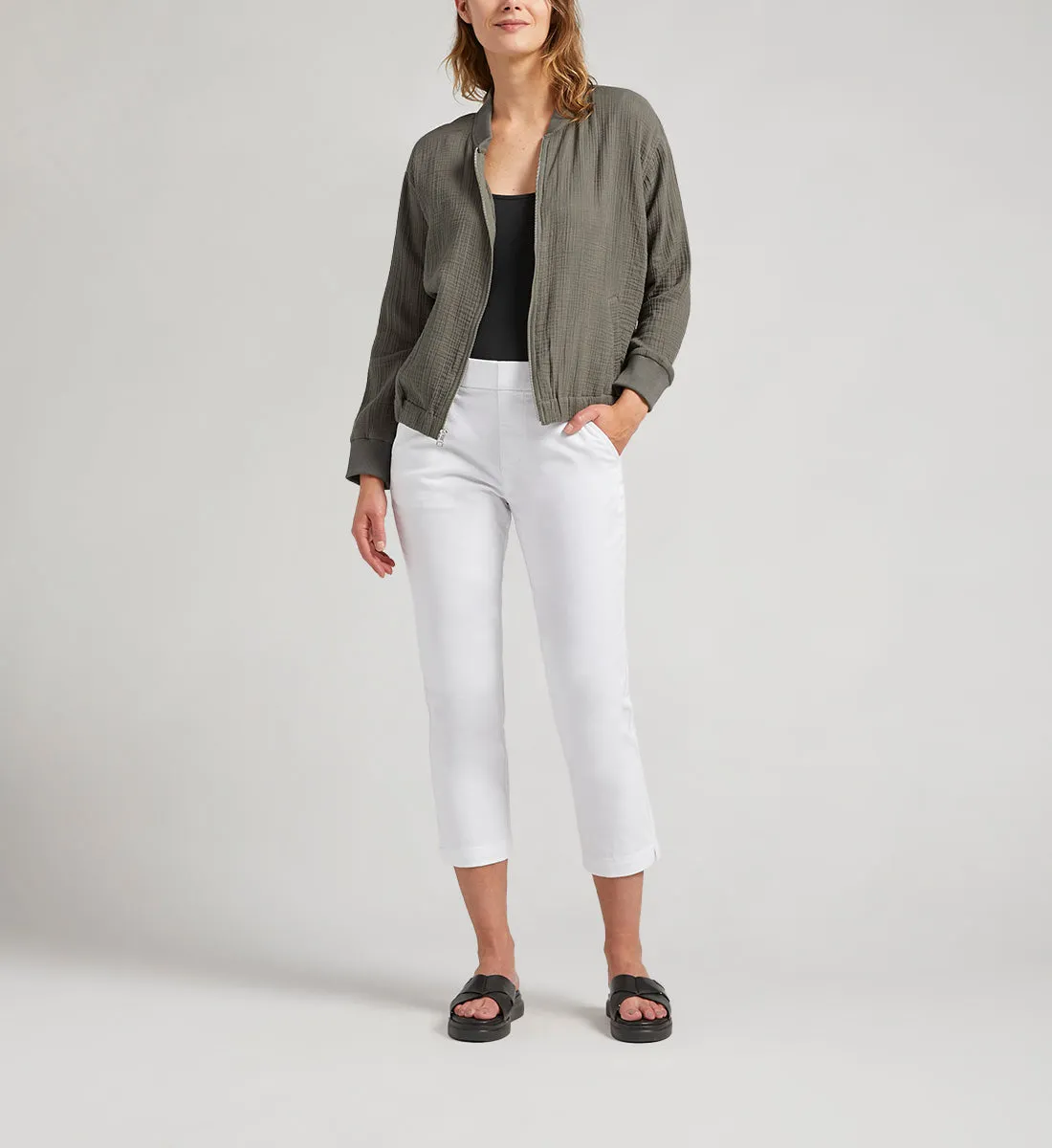 Textured Bomber Jacket