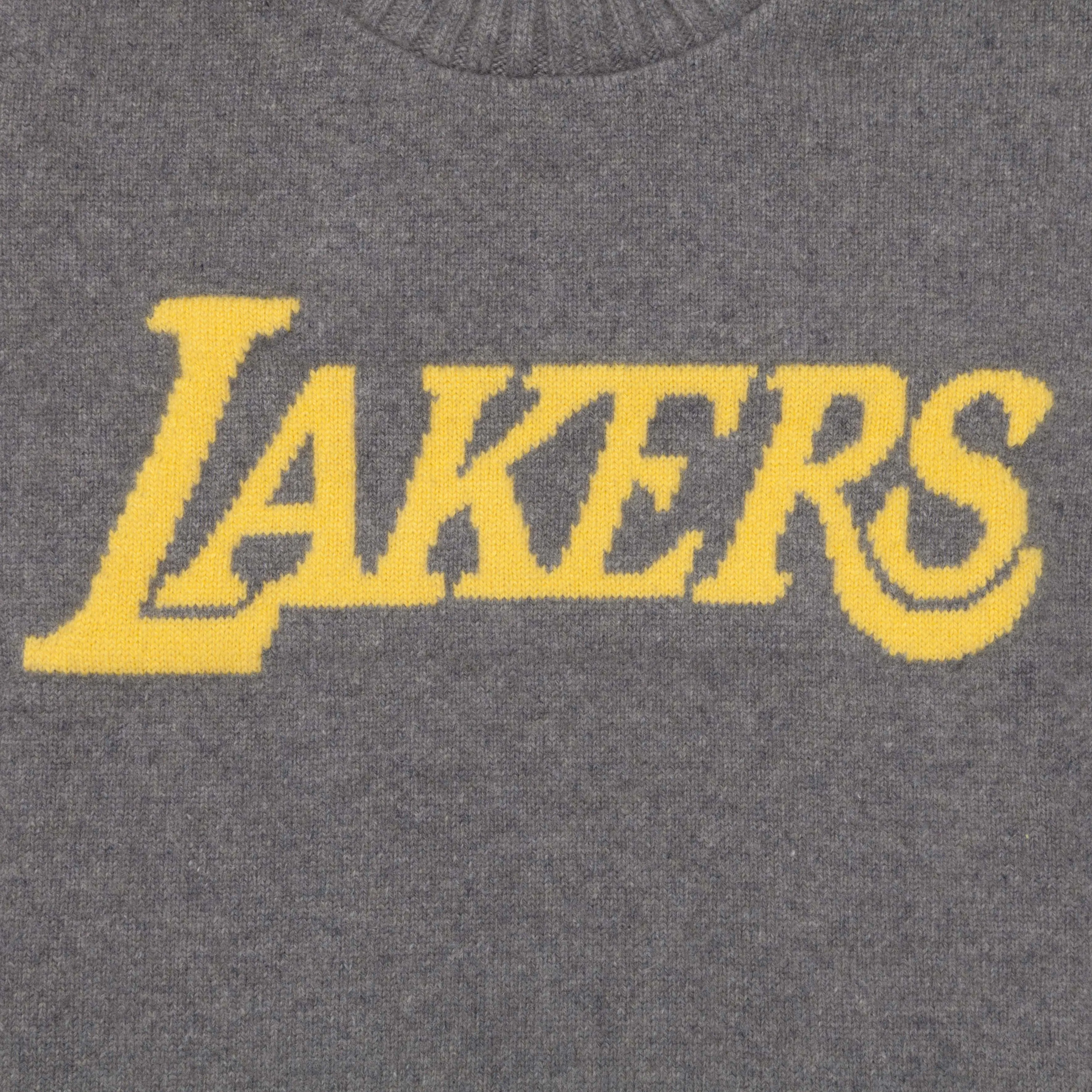 The Elder Statesman NBA sweater  LA lakers medium grey yellow