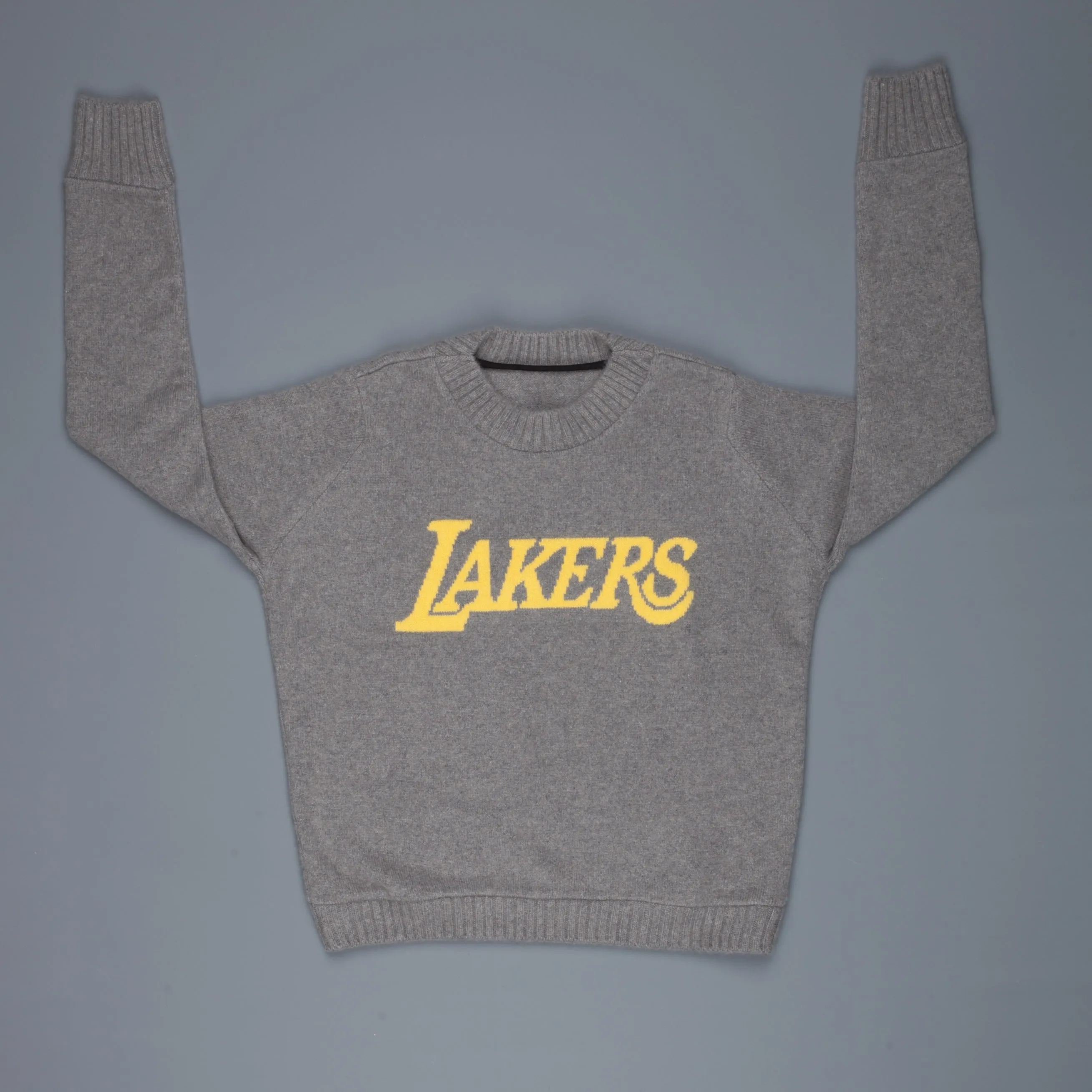 The Elder Statesman NBA sweater  LA lakers medium grey yellow