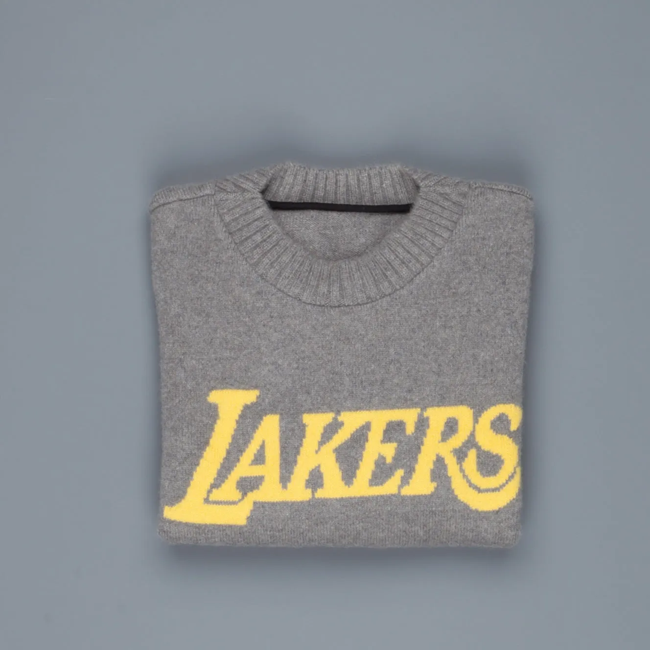 The Elder Statesman NBA sweater  LA lakers medium grey yellow
