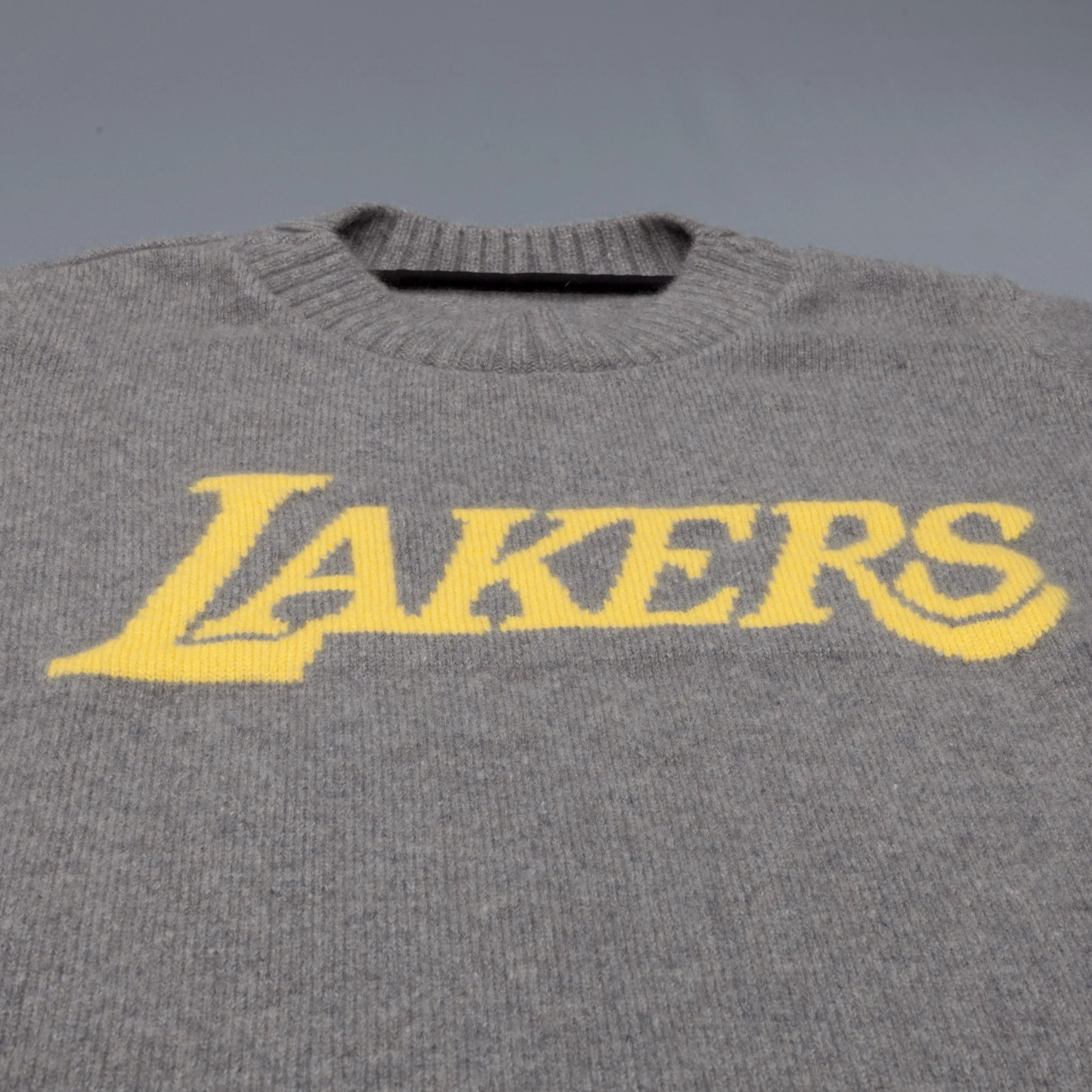 The Elder Statesman NBA sweater  LA lakers medium grey yellow