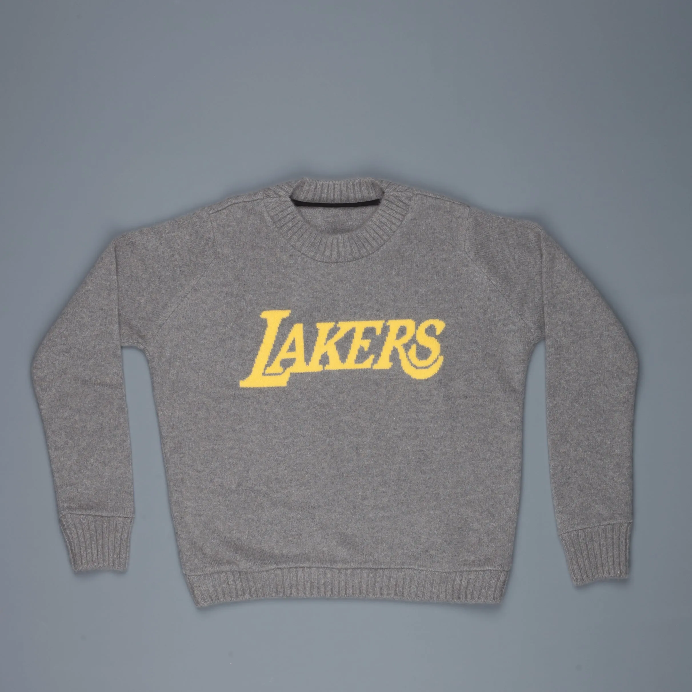 The Elder Statesman NBA sweater  LA lakers medium grey yellow