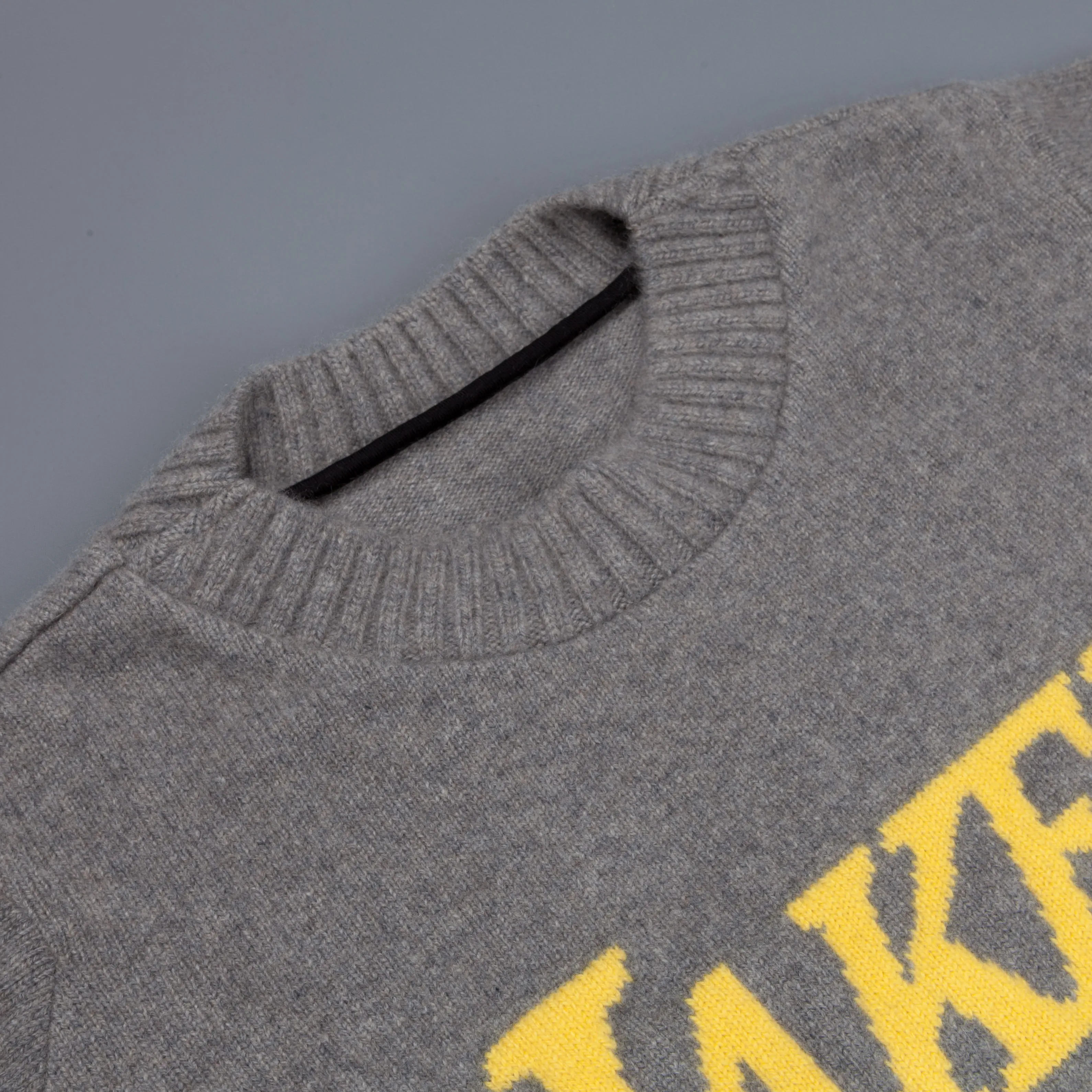 The Elder Statesman NBA sweater  LA lakers medium grey yellow