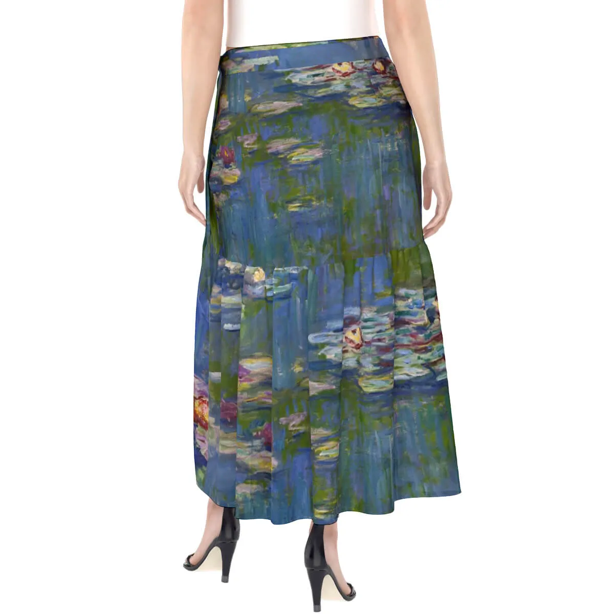 The Water Lilies by Claude Monet Wrap Skirt