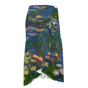 The Water Lilies by Claude Monet Wrap Skirt
