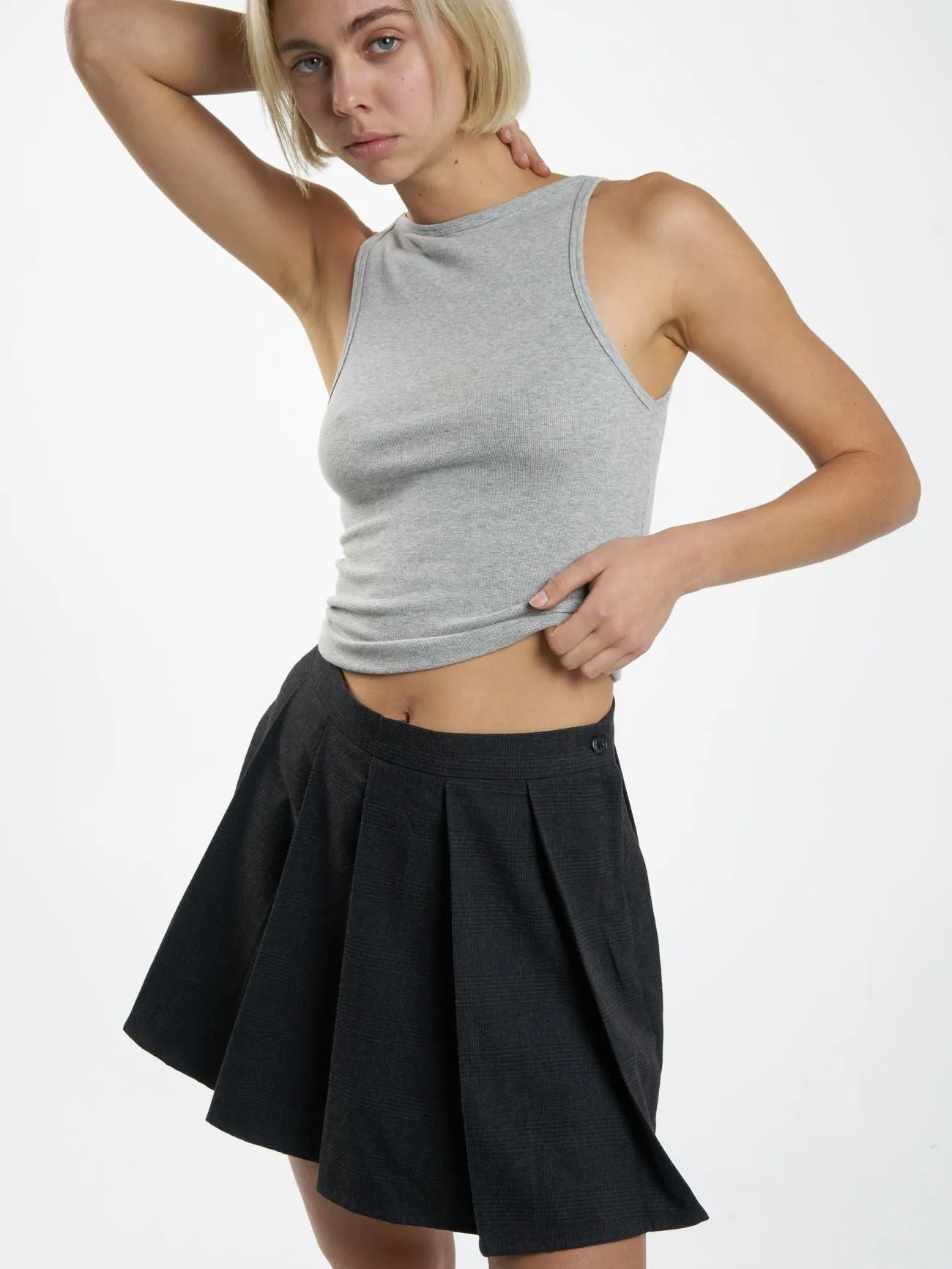 THRILLS - Narcisa Skirt - CHARCOAL