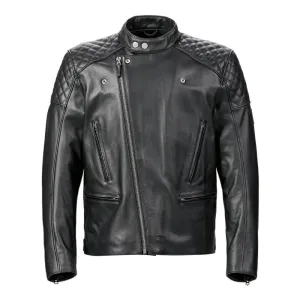 Triumph Braddan Asymmetric Leather Jacket - Black