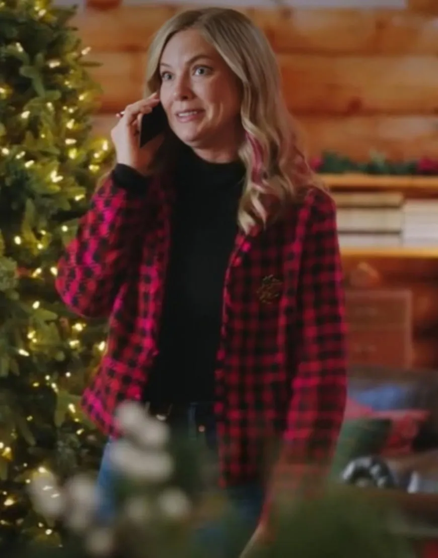 Unwrapping Christmas Olivia’s Reunion 2024 Cindy Busby Plaid Jacket