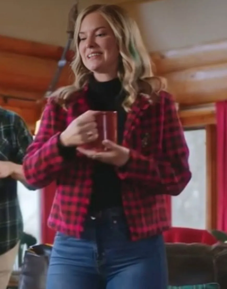 Unwrapping Christmas Olivia’s Reunion 2024 Cindy Busby Plaid Jacket