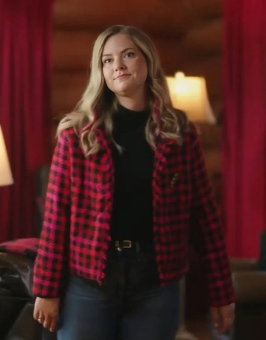 Unwrapping Christmas Olivia’s Reunion 2024 Cindy Busby Plaid Jacket