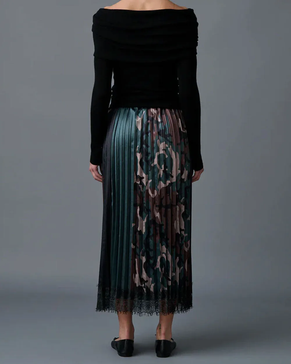 Urban Camo Pleat Skirt