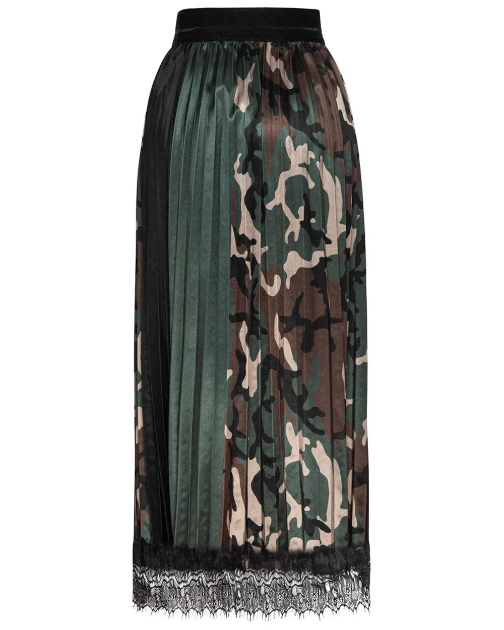 Urban Camo Pleat Skirt
