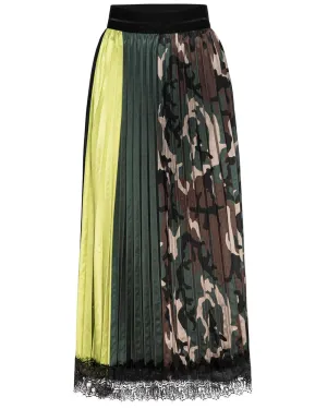 Urban Camo Pleat Skirt