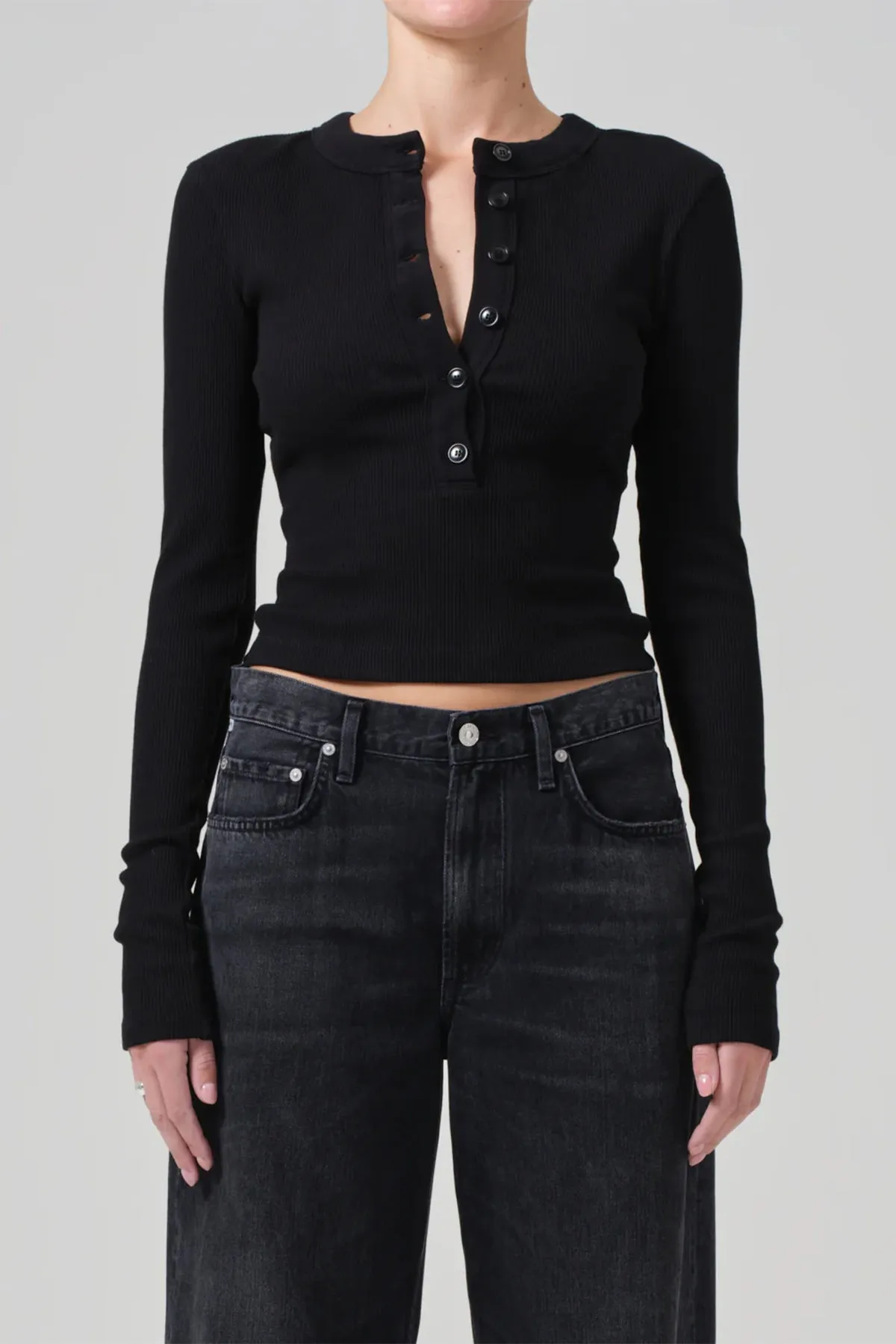 Varra Henley In Black
