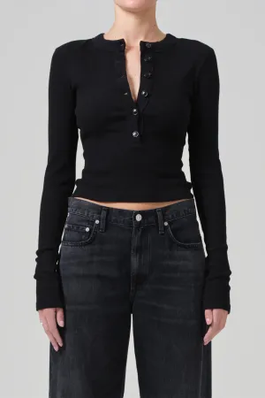 Varra Henley In Black