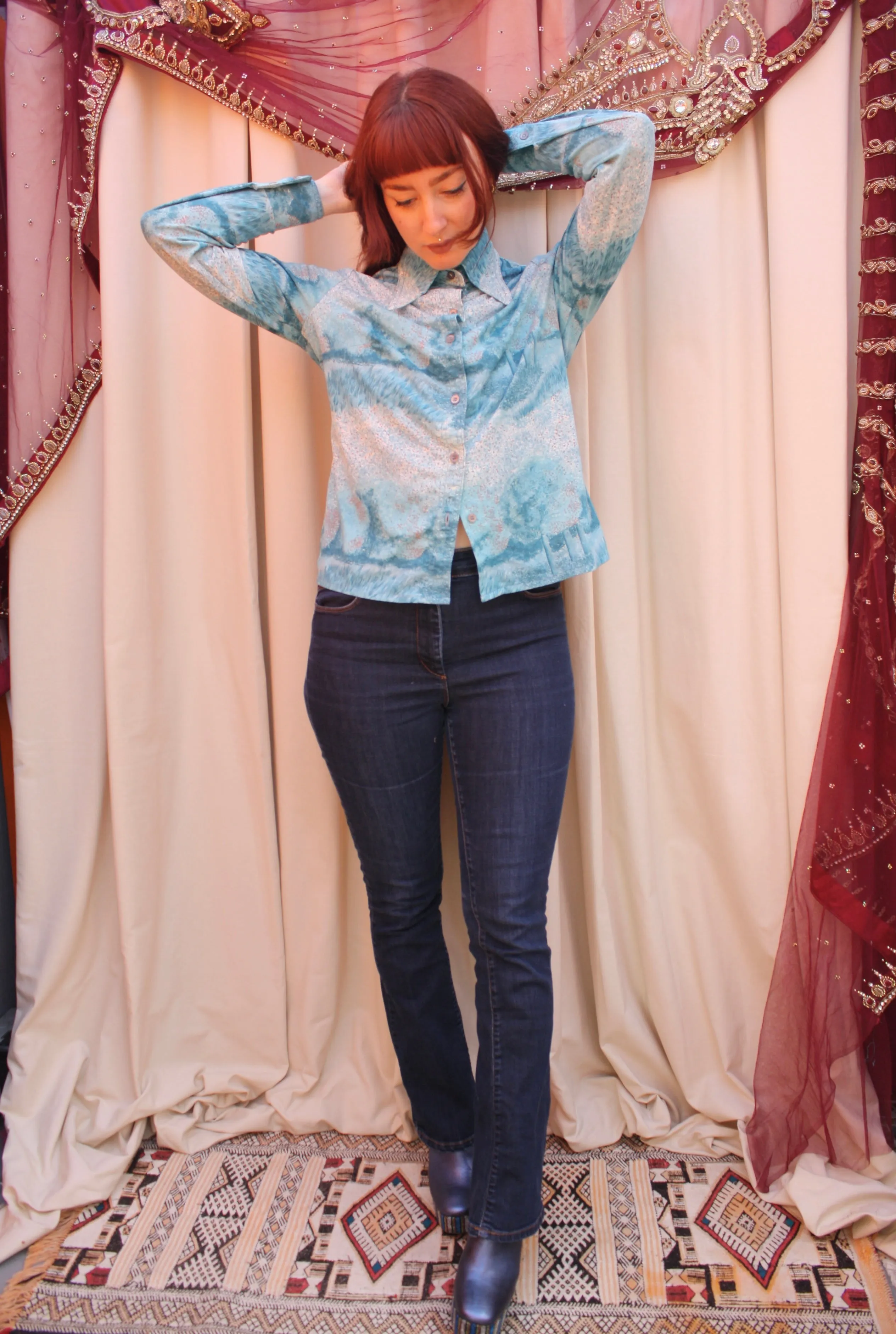 Vintage Psychedelic 70s Blouse