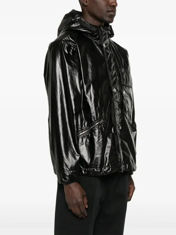 Wappen Patch Coated Cotton Hood Jacket