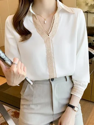 White Blouse Perfect For Office Wear