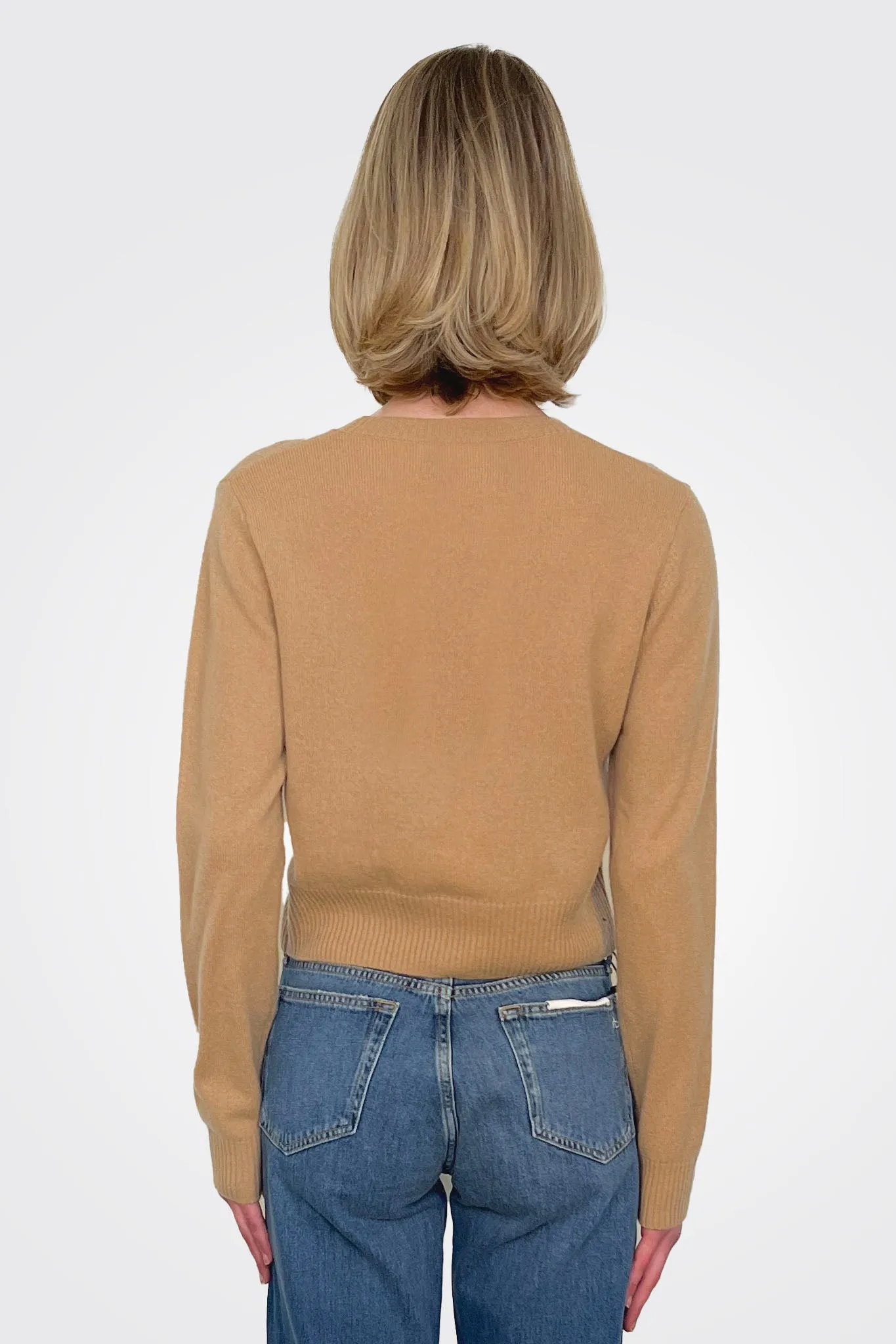 Womad Little Crew Cashmere Sweater - Camel