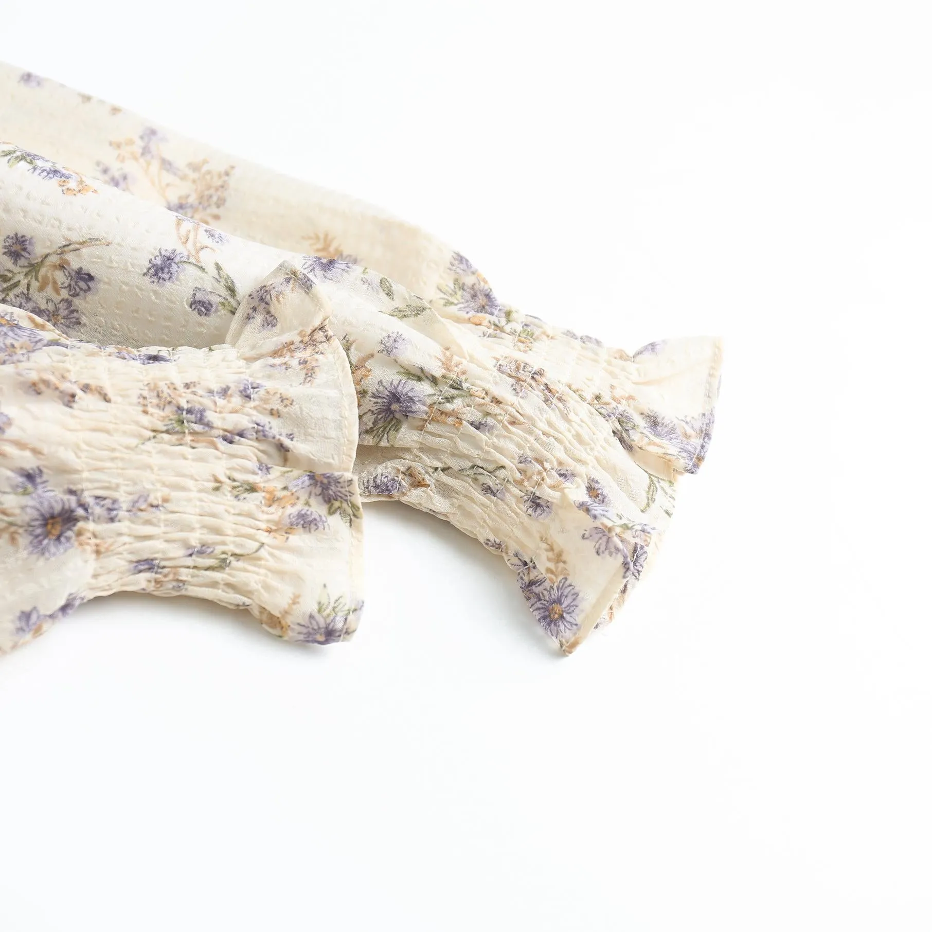 Women's A-Line Mid-Length Floral Print Tea Dress with a V Neck