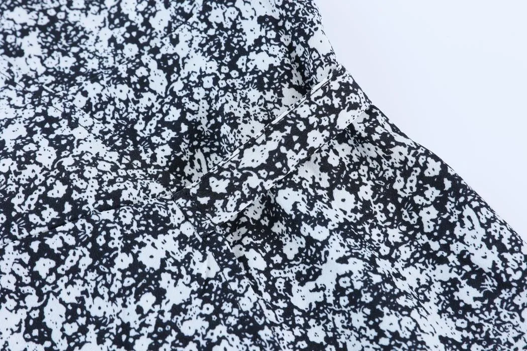 Women's Long Sleeve Mini Dress in Beautiful Floral Print