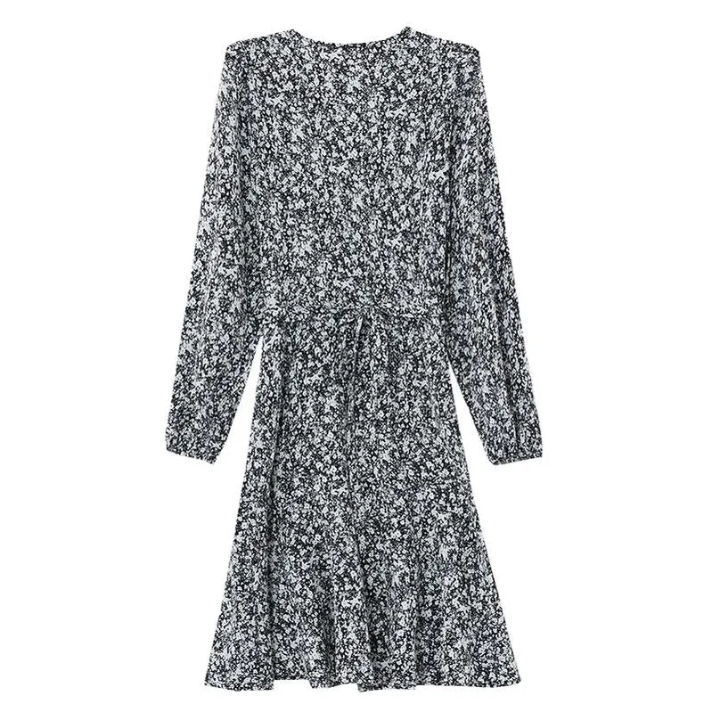 Women's Long Sleeve Mini Dress in Beautiful Floral Print