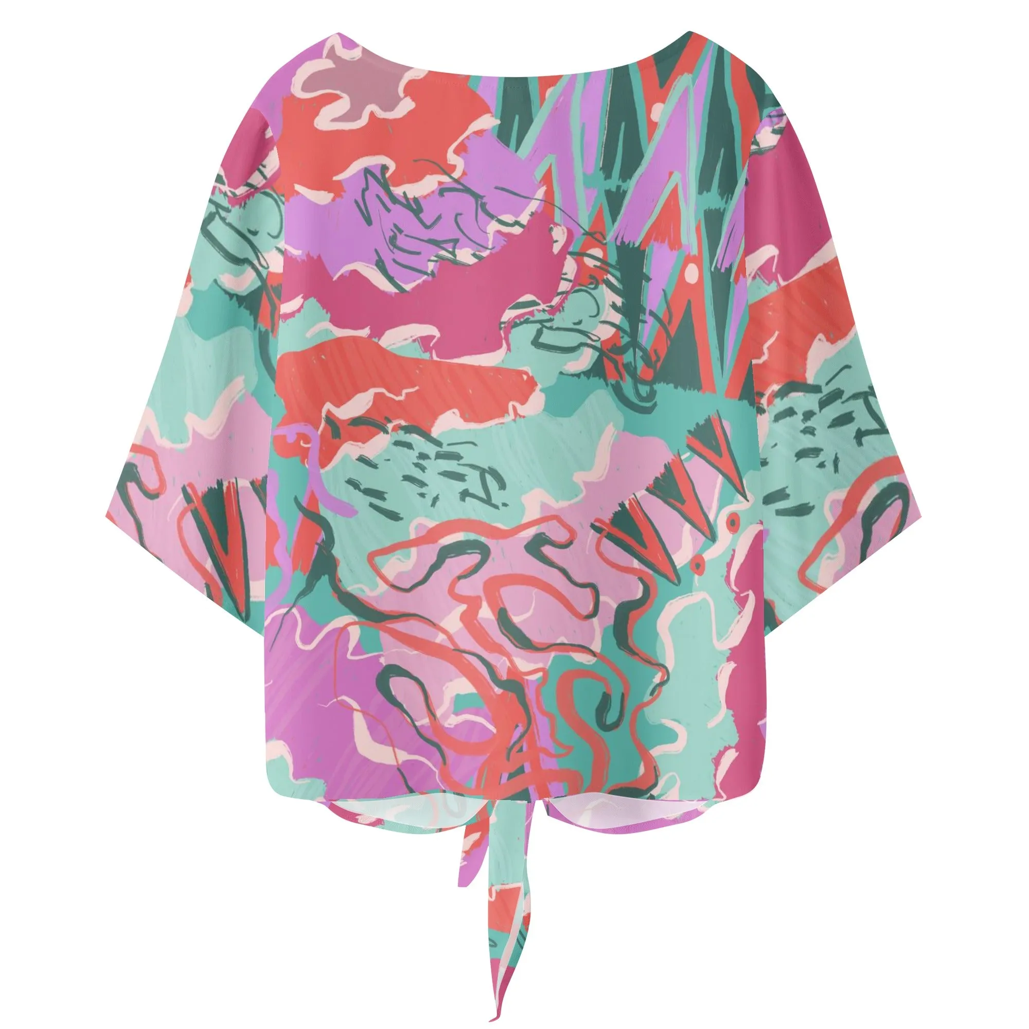 Women‘s’ V-neck Streamers Blouse