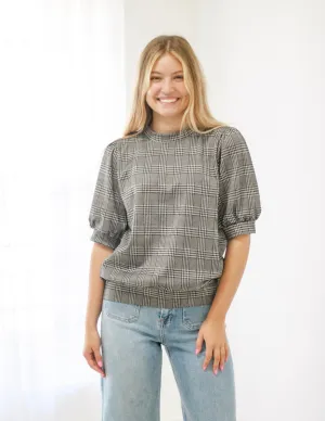 Working Weekdays Black & White Top
