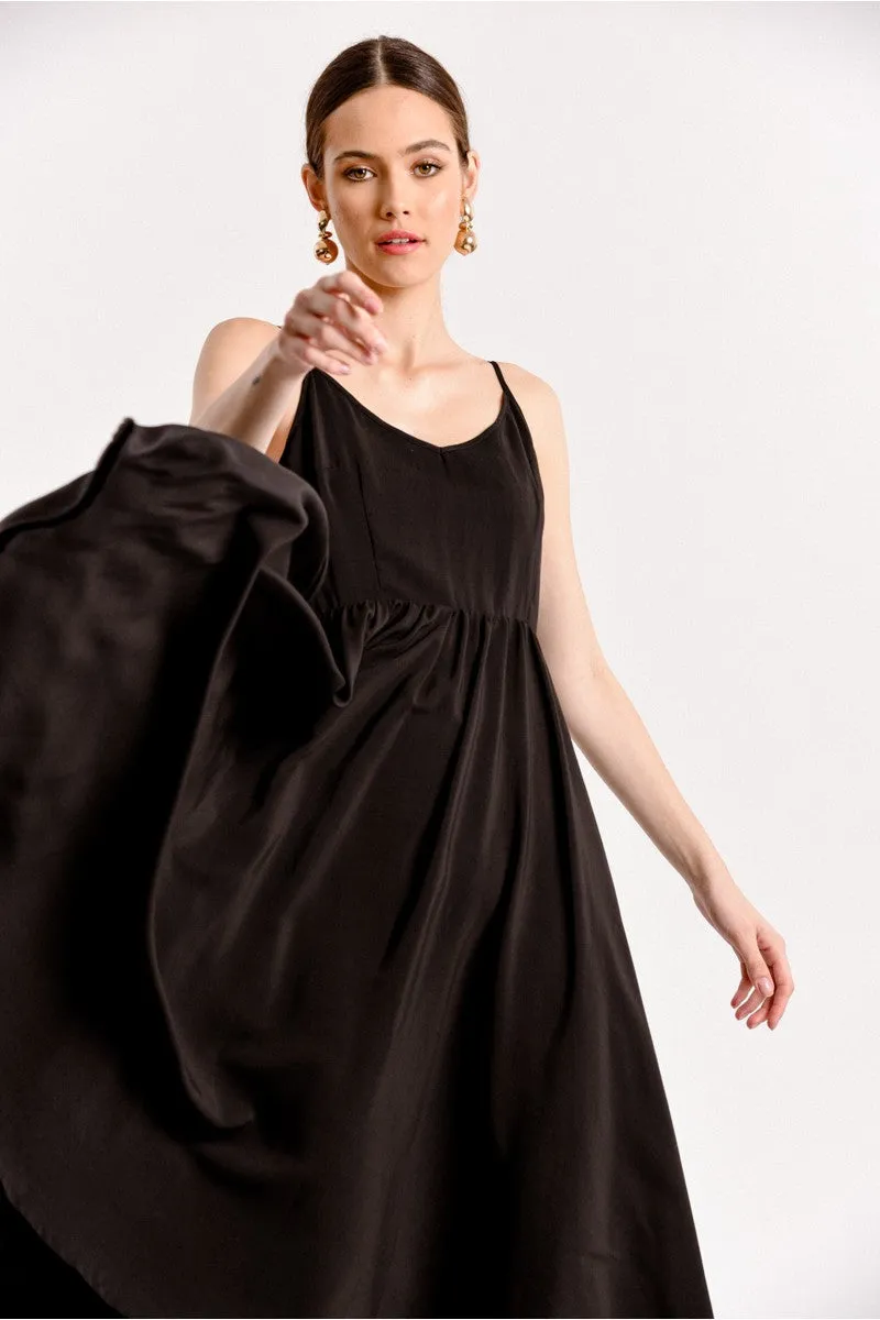 Woven Spaghetti Strap Dress