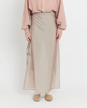 Wrap Skirt, Iridescent Pink / Green
